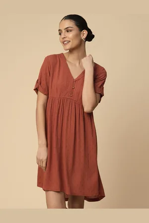 Chemistry Self Design A-Line Above Knee Length Dress
