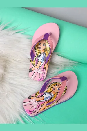 Kidsville Girls Barbie Printed Flip-Flop