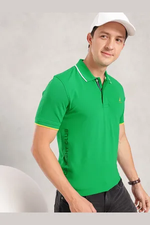 Nautica Brand Logo Printed Polo Collar T-shirt