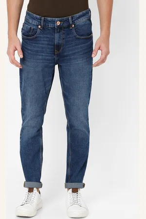 SPYKAR Men Blue Light Fade Cotton Slim Fit Tapered Length Jeans