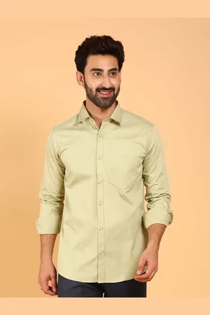 Blue Bird Classic Long Sleeves Satin Casual Shirt