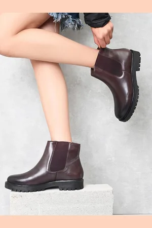 San Frissco Women Casual High-Top Chelsea Boots