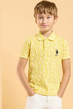 Ralph Lauren Boys Typography Printed Polo Collar Cotton T-shirt