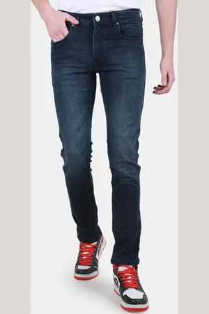 Duke Men Slim Fit Mid-Rise Light Fade Clean Look Cotton Stretchable Jeans