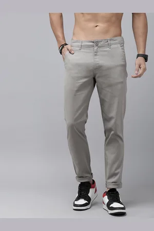 Roadster The Lifestyle Co. Men Solid Regular Fit Casual Trousers