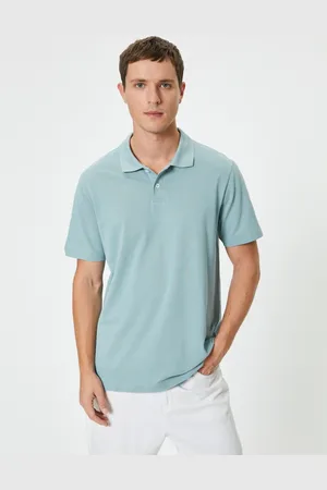 Koton Men Polo Collar Applique Slim Fit T-shirt