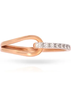 BHIMA 18K BIS Hallmark 750 Purity Designer Diamond Ring