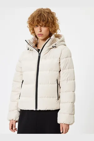 Koton Women Solid Hooded Padded Jacket