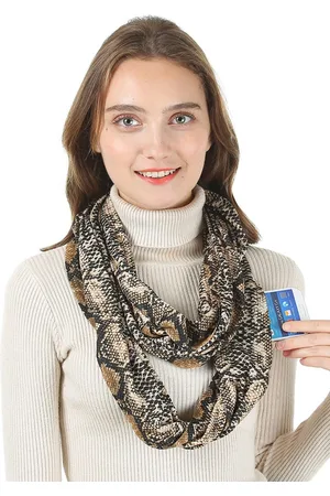 JC Collection Women Brown & White Scarf