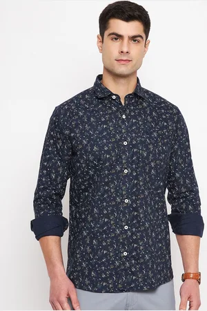 Duke Slim Fit Floral Printed Cotton Casual Shirt