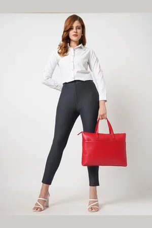 Globus Women Skinny Fit High-Rise Stretchable Trousers
