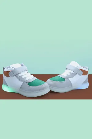FEETWELL Kids Colourblocked Round Toe Sneakers