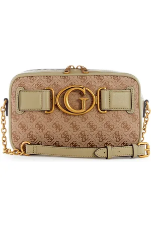 Guess Printed PU Bucket Shoulder Bag with Quilted