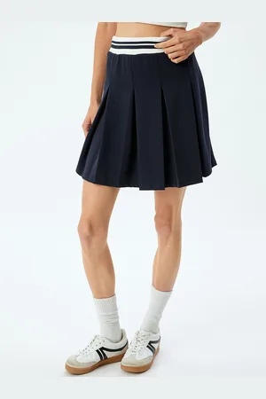 Koton Women Flared Pleated Mini Skirt
