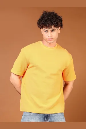 V-Mart Men Solid Round Neck Cotton T-shirt