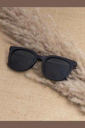 Ted Smith Unisex Square Sunglasses with Polarised and UV Protected Lens SUN-KEIKO_SBLK
