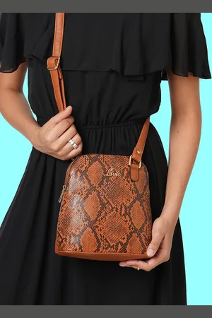 LAVIE Brown Textured Sling Bag