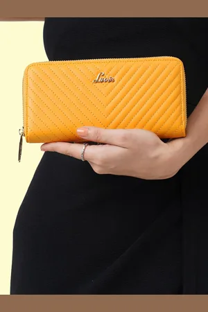 LAVIE Chevron Women Yellow Zip Around Wallet