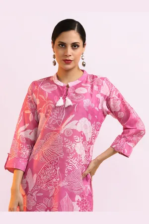 Jaipur Women Floral Printed Regular Kurta with Trousers