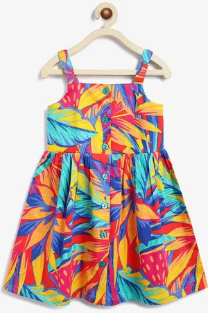 Campana Floral Print Fit & Flare Dress