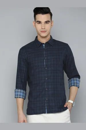 Indian Terrain Tartan Checked Chiseled Fit Pure Cotton Casual Shirt