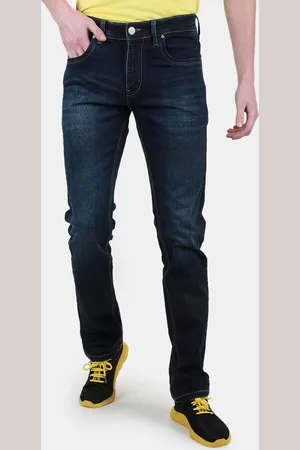 Duke Men Slim Fit Clean Look Light Fade Stretchable Jeans