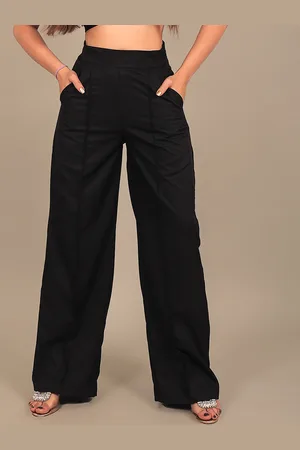 Blue Bird Women High-Rise Trousers