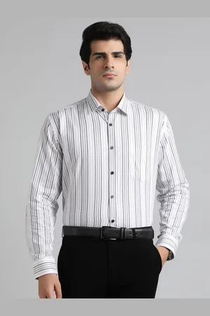 JADE BLUE Men Opaque Striped Formal Shirt