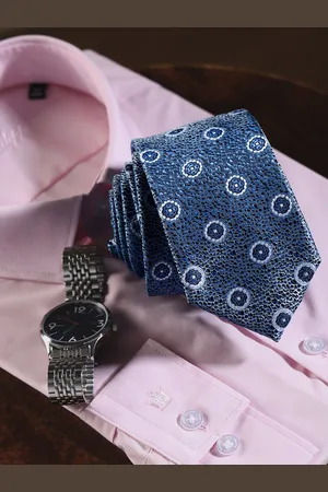 Louis Philippe Men Woven Design Broad Tie