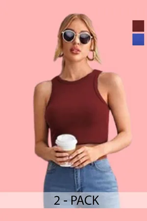 Mast & Harbour Cotton Crop Top