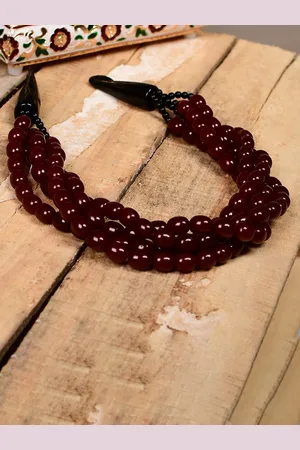 Bamboo Tree Jewels Resin Beaded Tribal Necklace