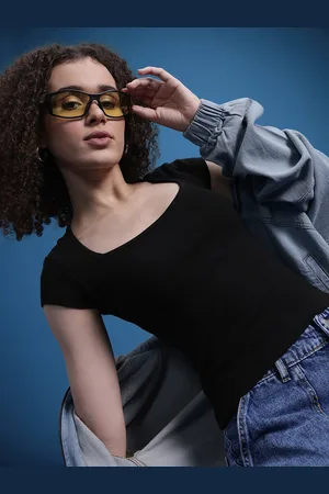 Roadster The Life Co. Ribbed Square Neck Fitted Top