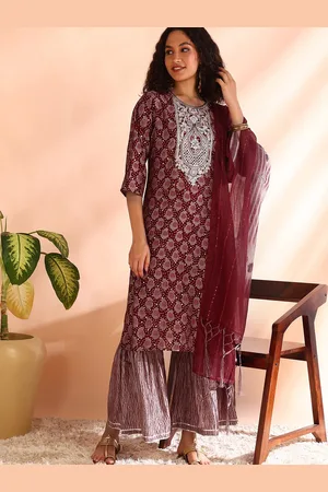 DIVASTRI Women Ethnic Motifs Printed Regular Kurta with Trousers & With Dupatta
