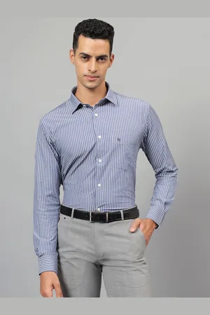 CANTABIL Men Spread Collar Vertical Striped Formal Shirt