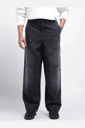 RARE RABBIT Cruz Men Primary Black Light Fade Jeans