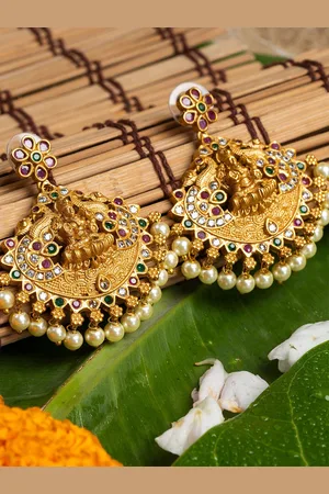 HOUSE OF ARLI Gold-Plated Classic Drop Earrings