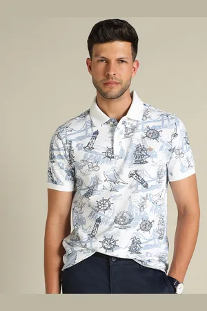 Dockers Men Printed Polo Collar Classic Fit T-Shirt