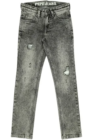 Pepe Jeans Boys Slim Fit Mildly Distressed Heavy Fade Jeans