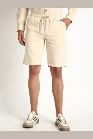 IVOC Men Mid Rise Pure Cotton Shorts