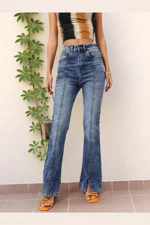 DressBerry Women Flawless Fit Stretchable Bootcut Jeans with Slits