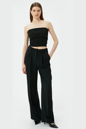 Koton Solid Strapless Tube Crop Top
