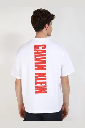 Calvin Klein Men Typography Applique T-shirt