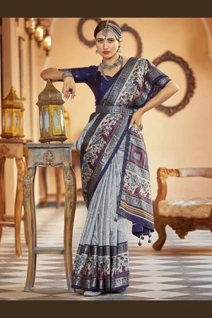 Satrani Ethnic Motifs Zari Sambalpuri Saree