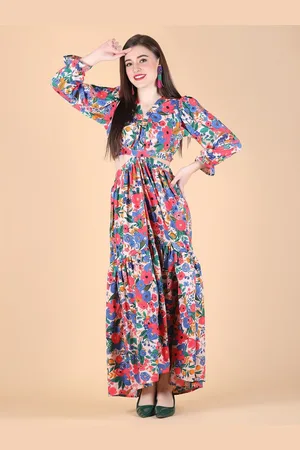 Moda Rapido Crepe Fit & Flare Maxi Dress