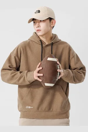 HERE&NOW Men Hooded Pullover Sweatshirt