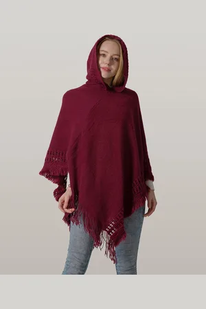 JC Collection Hooded Frayed Hem Scarf