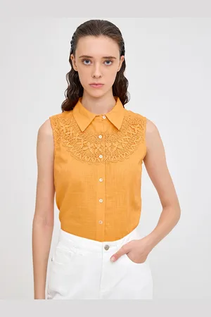 COVER STORY Women Solid Cotton Casual Shirt