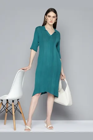 Chemistry Self Striped Knitted Sheath Dress