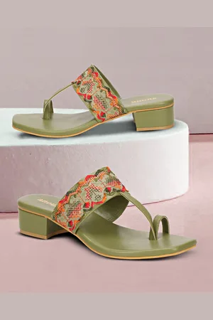 Anouk Women Solid Block Sandals