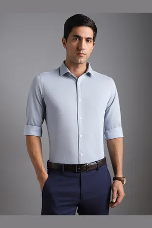 Bergamo Slim Fit Textured Knitted Formal Shirt
